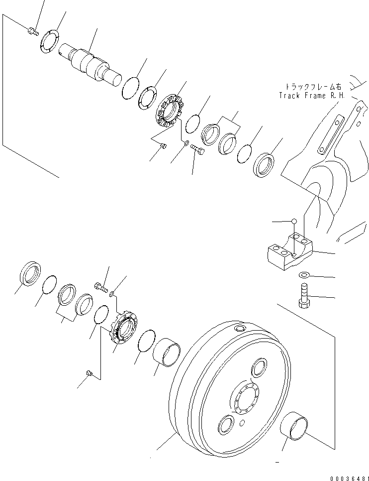 Фиксатор 195-30-61540 KOMATSU