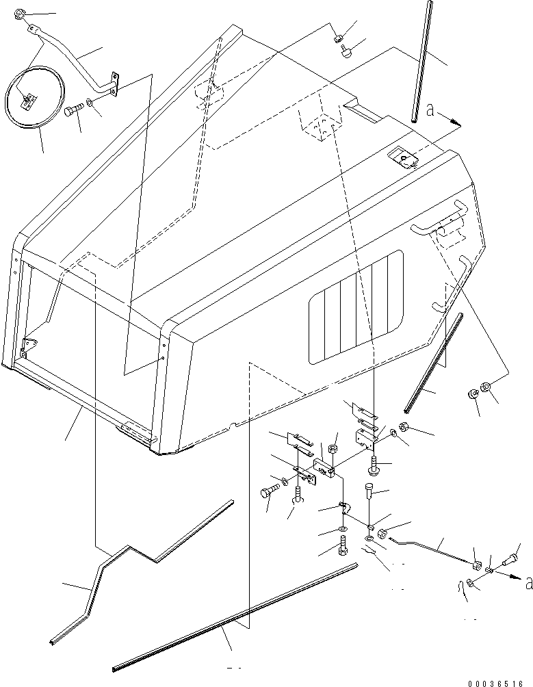 Капот 56D-54-11200 KOMATSU