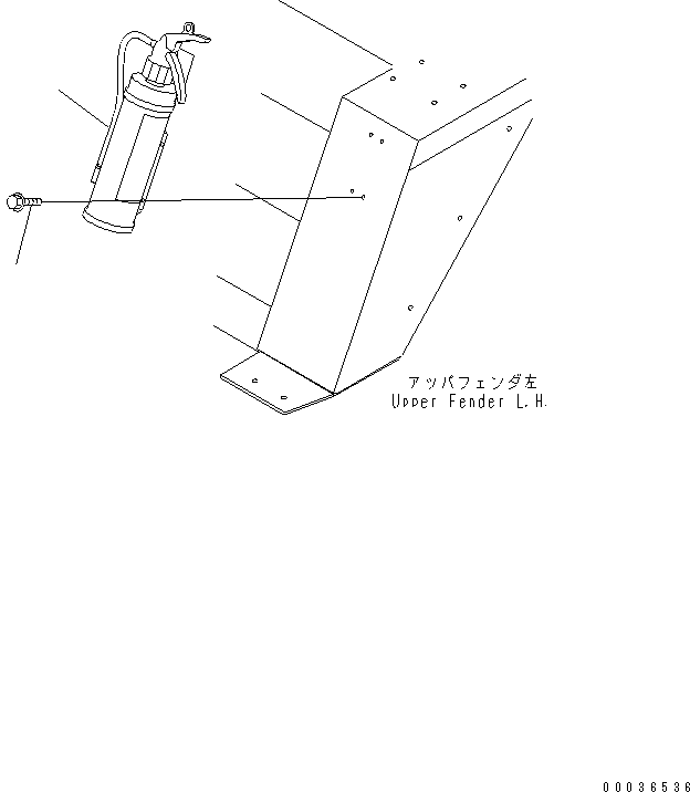 EXTINGUISHER 09495-10000 KOMATSU