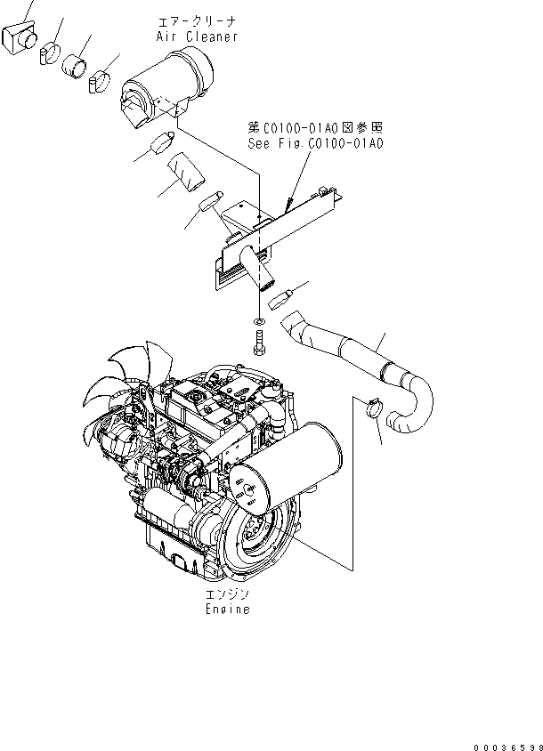 Труба 22F-01-22170 KOMATSU