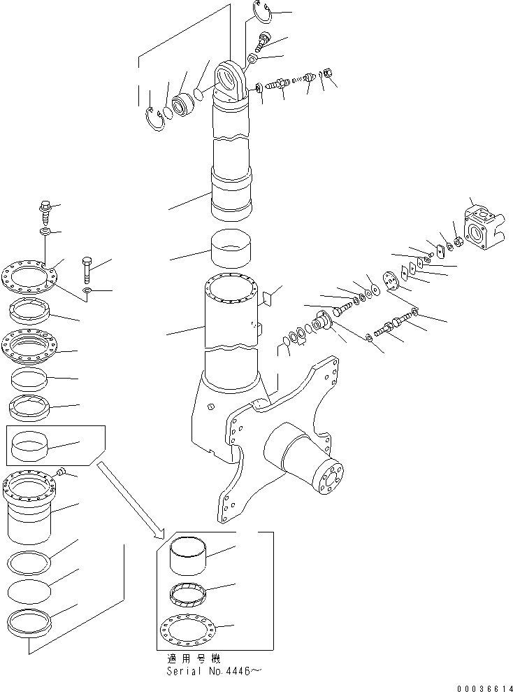 SUSPENSION ASS'Y,FRONT 561-50-6T401 KOMATSU