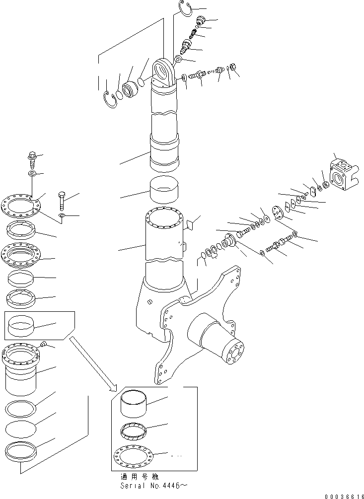 SUSPENSION ASS'Y,FRONT \0\561-50-63005 KOMATSU