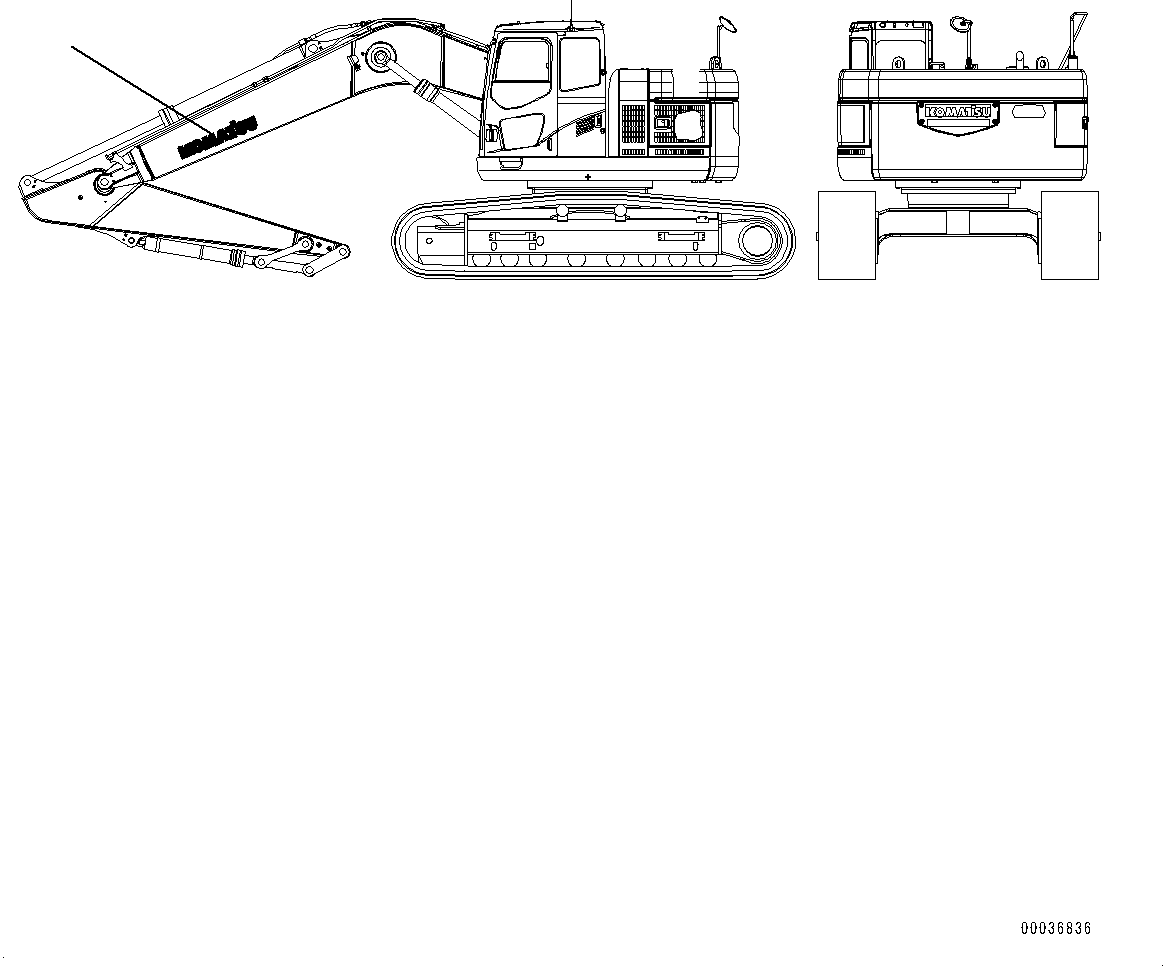 Табличка с логотипом Komatsu 09690-A1250 KOMATSU