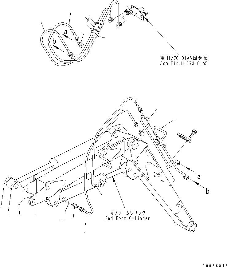 TUBE,2ND BOOM TOP 21S-946-2240 KOMATSU