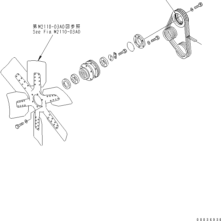 PULLEY,HI SPEED 195-03-56170 KOMATSU