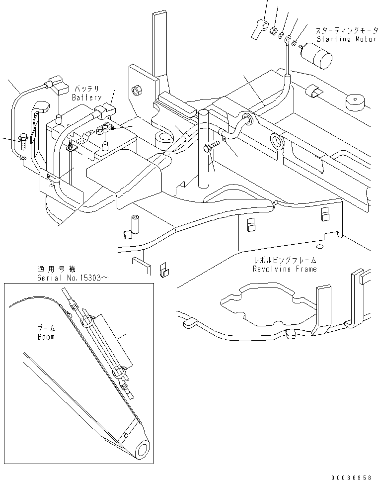 CABLE,BATTERY \0\21U-06-31111 KOMATSU