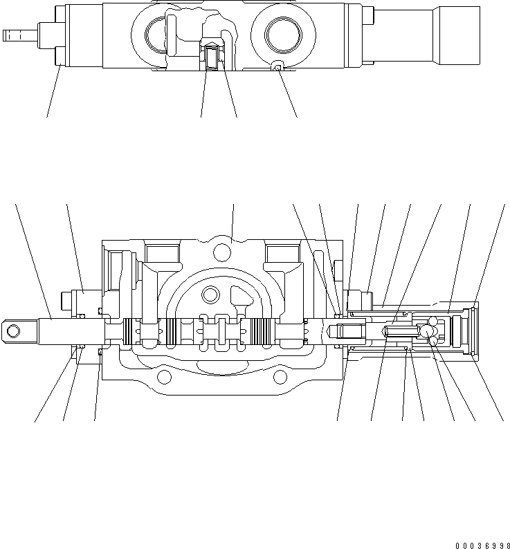 SPOOL SECTION ASS'Y 415-64-23120 KOMATSU