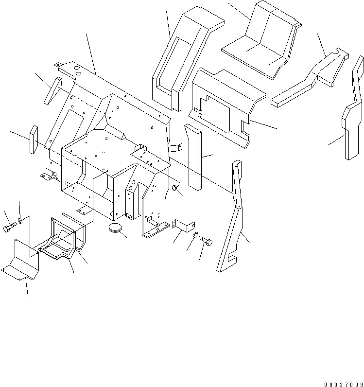 Кронштейн в сборе 22L-54-12407 KOMATSU