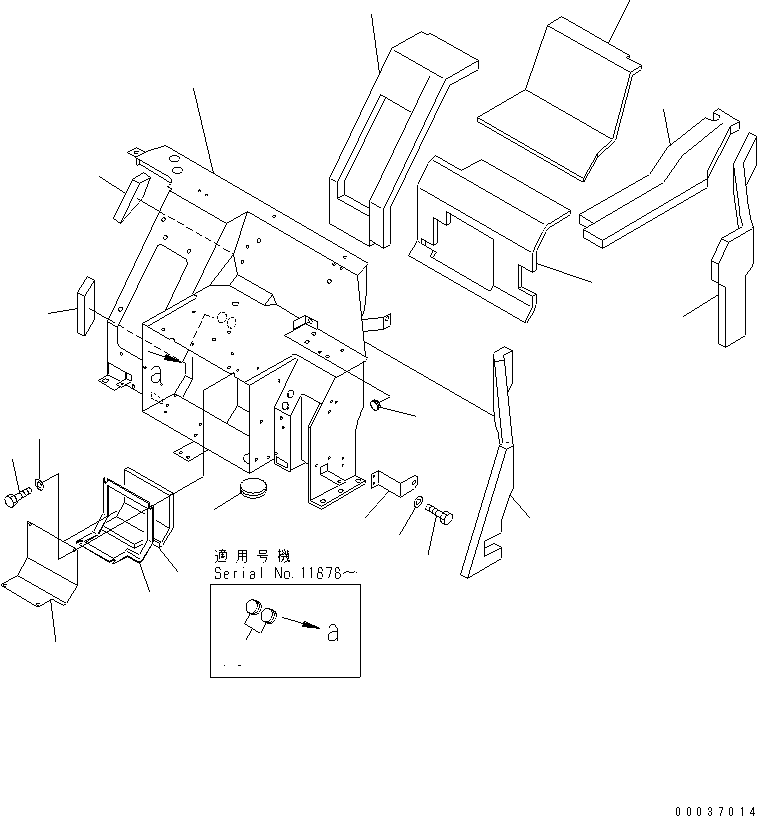 Кронштейн в сборе 22L-54-19202 KOMATSU