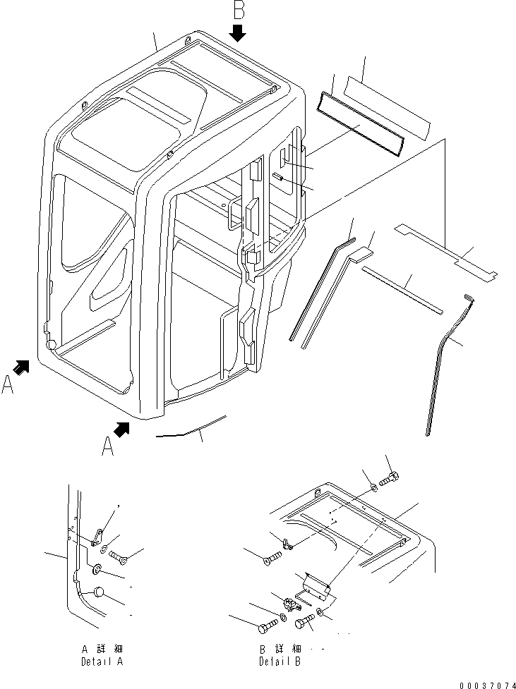 кабина в сборе 22L-54-00033 KOMATSU