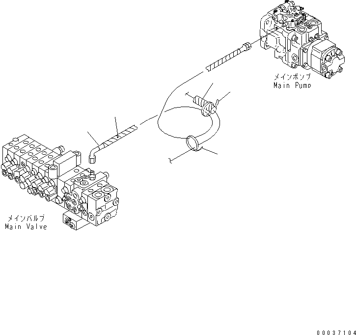 Шланг в сборе 22F-62-12990 KOMATSU