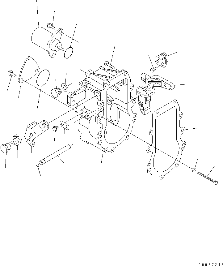 Гайка YM129255-61410 KOMATSU