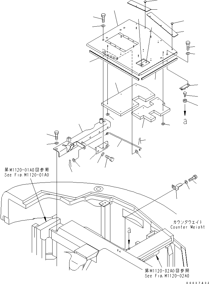 Лист 22A-54-11641 KOMATSU