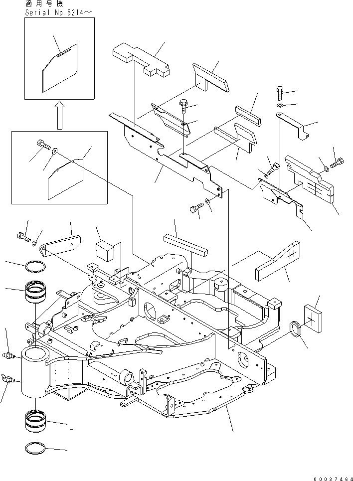 FRAME,REVOLVING \0\22F-46-21113 KOMATSU