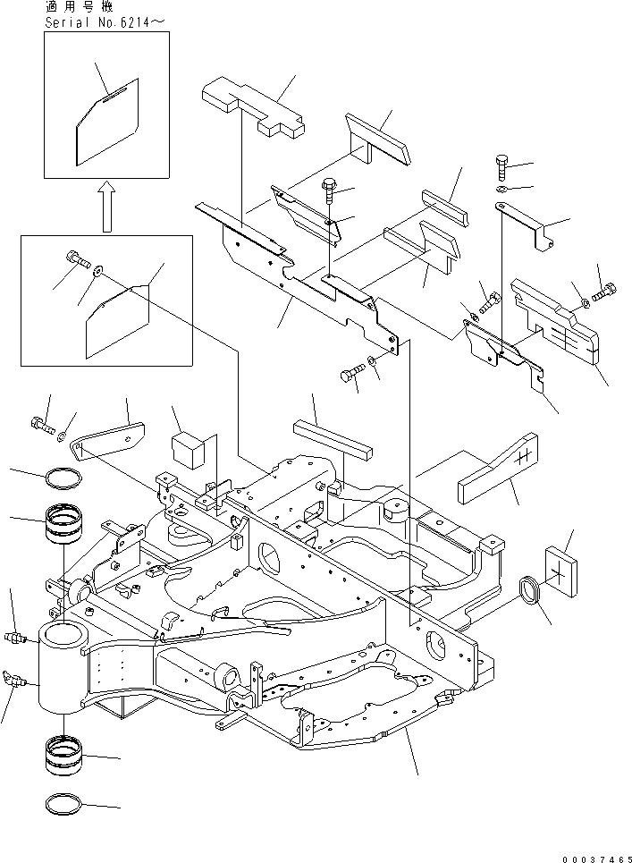 FRAME,REVOLVING 22F-910-2241 KOMATSU