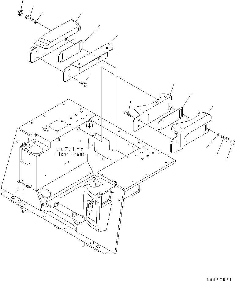 Подлокотник 11Y-57-21140 KOMATSU