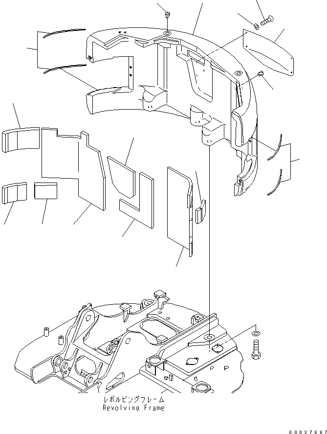 Лист 22A-54-11540 KOMATSU