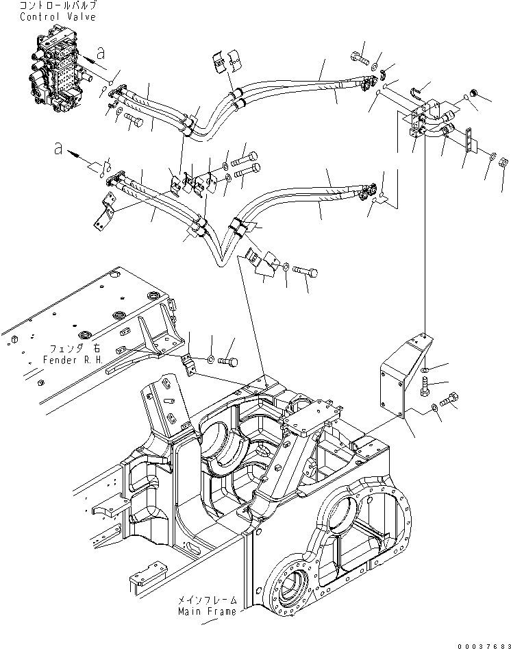 Шланг 07087-01025 KOMATSU