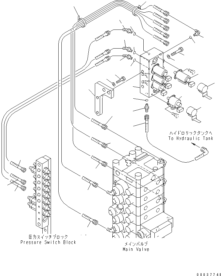 Шланг 07185-002A4 KOMATSU