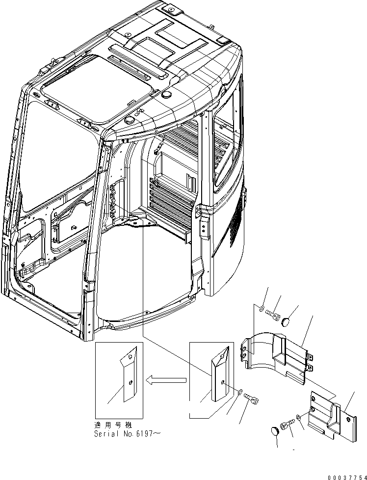 Крышка 22U-43-21430 KOMATSU