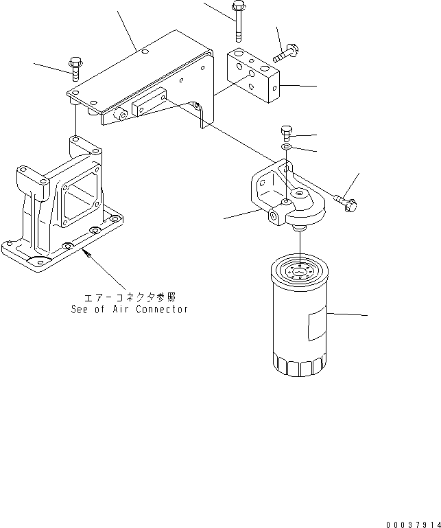 BRACKET, FILTER 6743-71-6121 KOMATSU