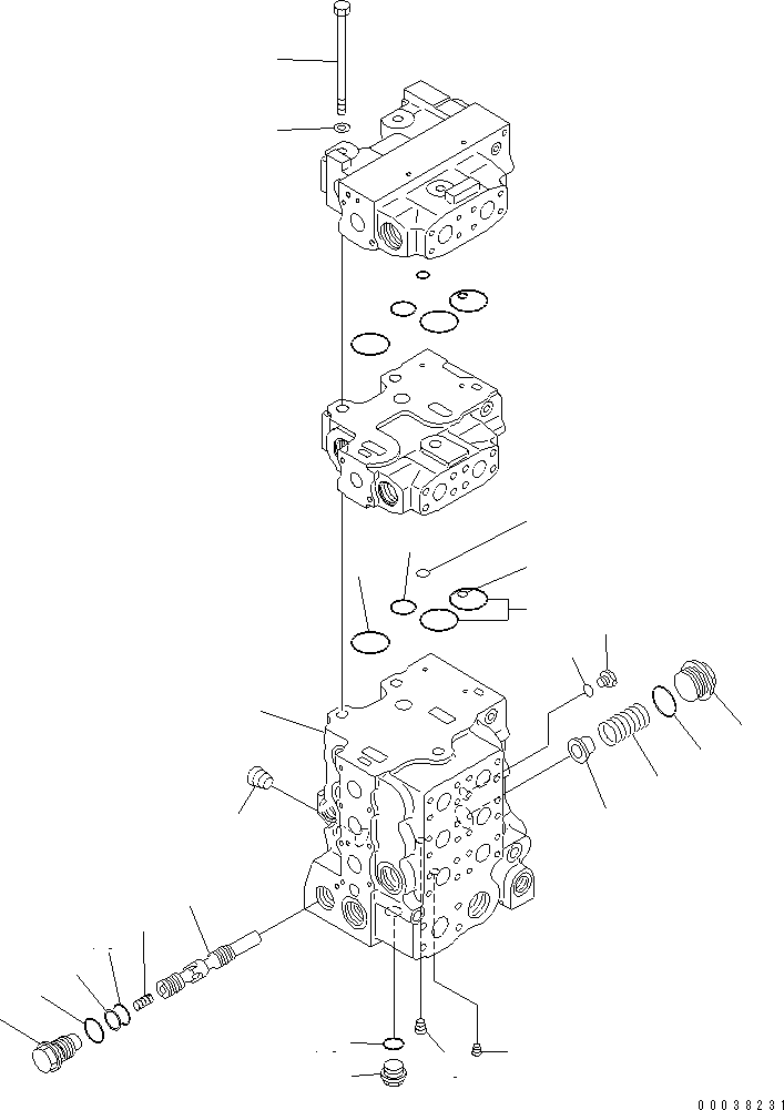 Управляющий клапан 723-65-21601 KOMATSU