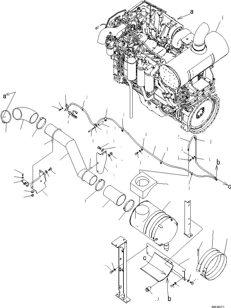 Трубка 21M-01-21110 KOMATSU