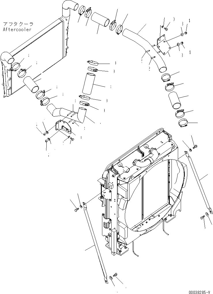Трубка 21M-03-21241 KOMATSU