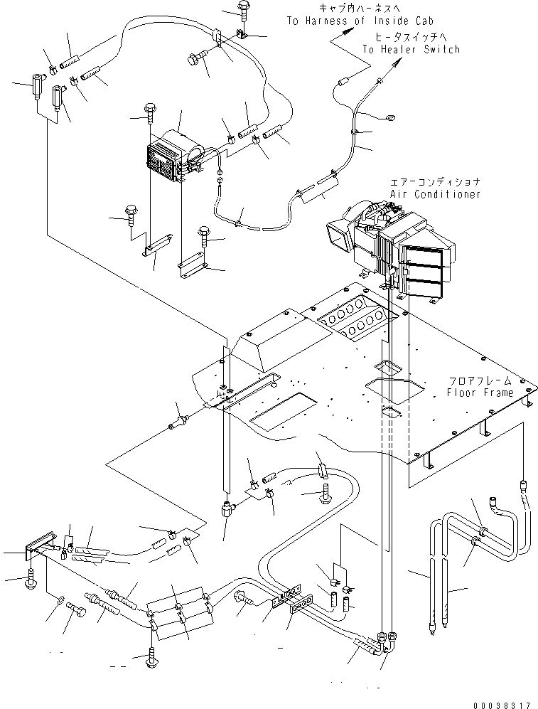 HEATER ASS'Y 205-97-77110 KOMATSU