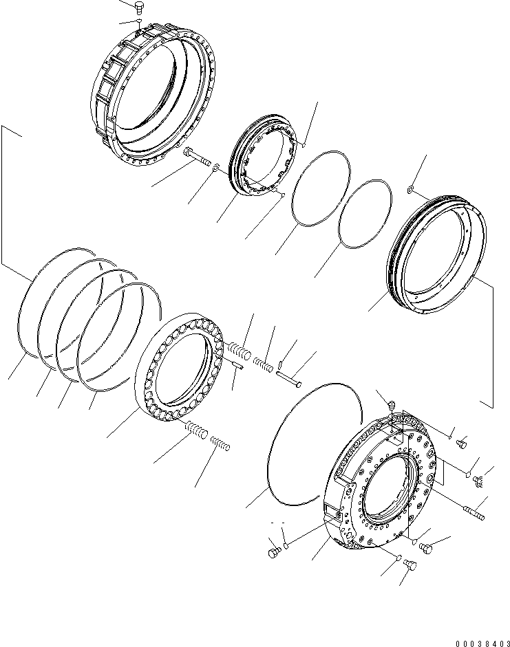 BRAKE ASS'Y,R.H. 569-22-70204 KOMATSU
