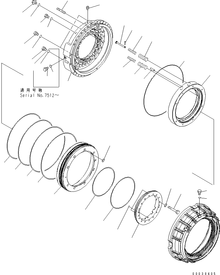 FINAL AND BRAKE A. 569-33-79192 KOMATSU