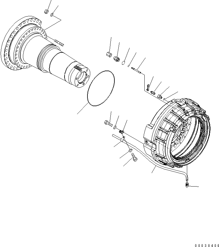 BRAKE ASS'Y,R.H. 569-22-70306 KOMATSU