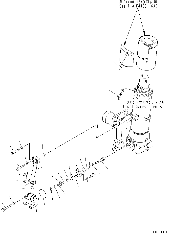 FRONT SUSPENSION A. 569-50-85000 KOMATSU