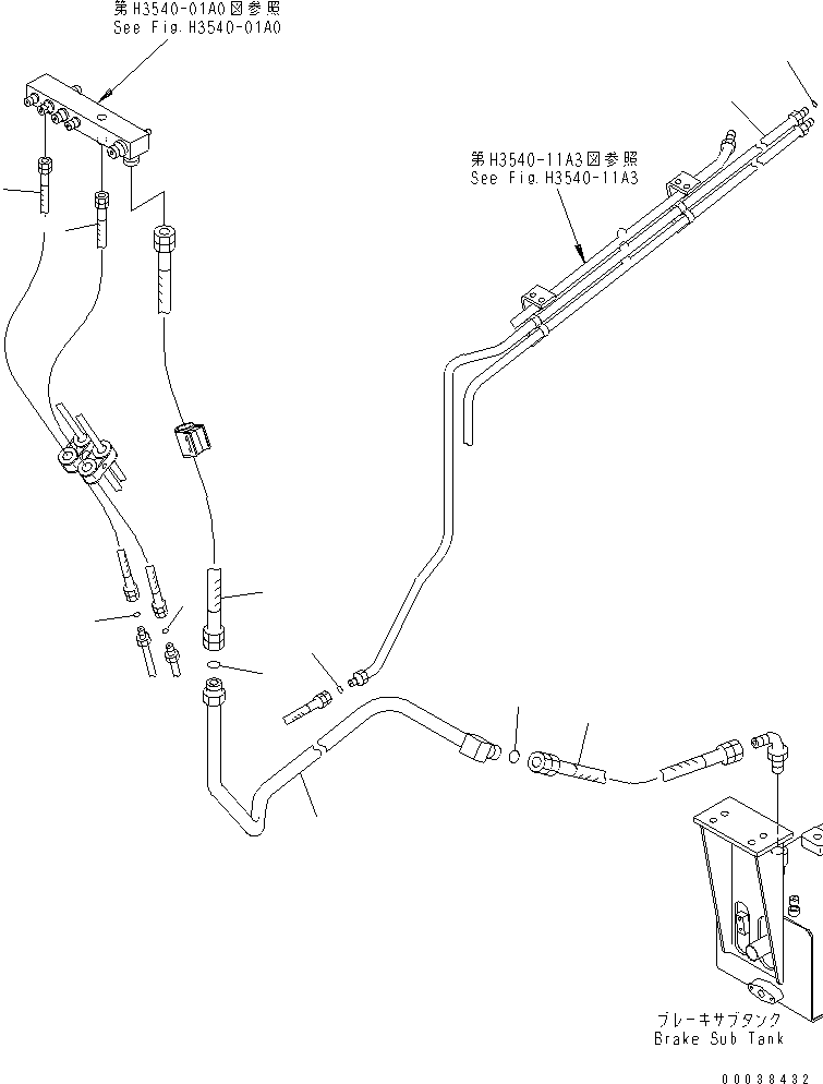Шланг с торцевым уплотнением 02765-005A9 KOMATSU