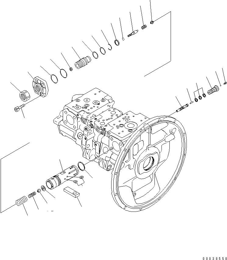PISTON ASSEMBLY, SERVO 708-2G-03590 KOMATSU