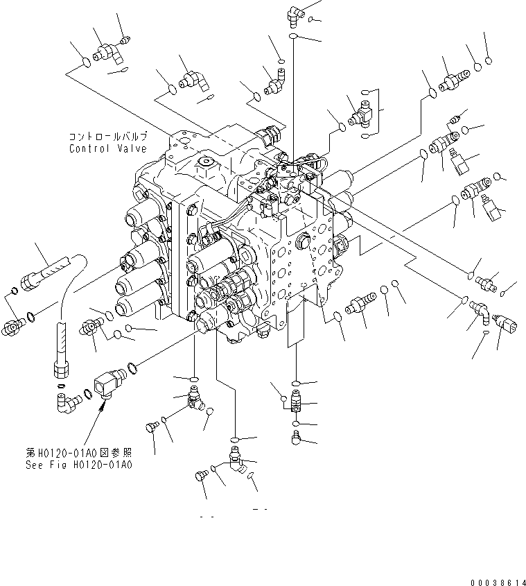 Угольник 21M-62-21750 KOMATSU