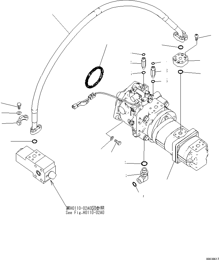 Шланг 07297-00613 KOMATSU