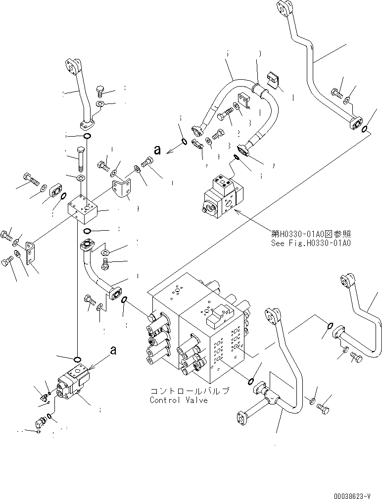 Шланг фланцевого типа 07122-01011 KOMATSU