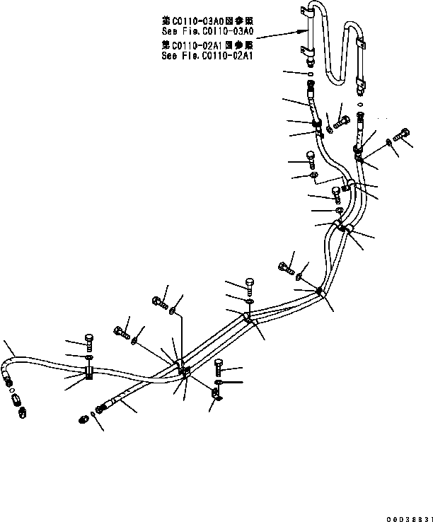 Шланг 417-14-31221 KOMATSU
