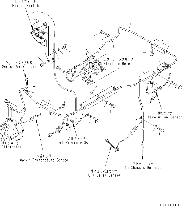 HARNESS ASS'Y 6152-82-4340 KOMATSU