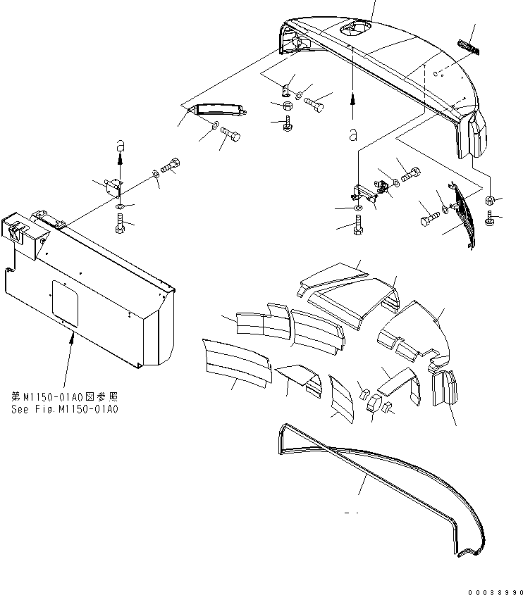 HOOD ASS'Y 21W-54-45170 KOMATSU