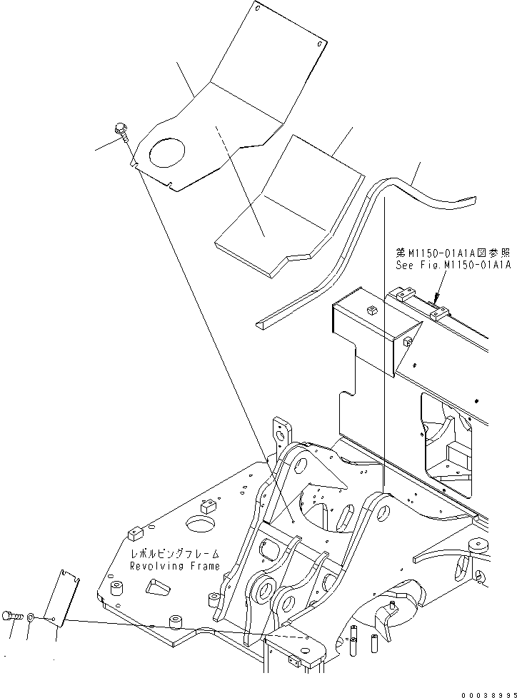 Крышка в сборе 21W-54-45150 KOMATSU