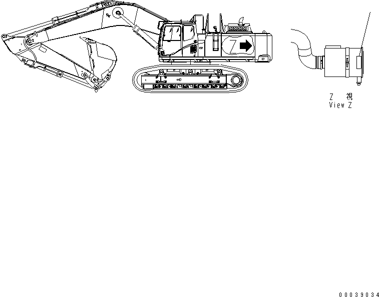 Табличка обслуживания воздушного фильтра 09637-A0640 KOMATSU