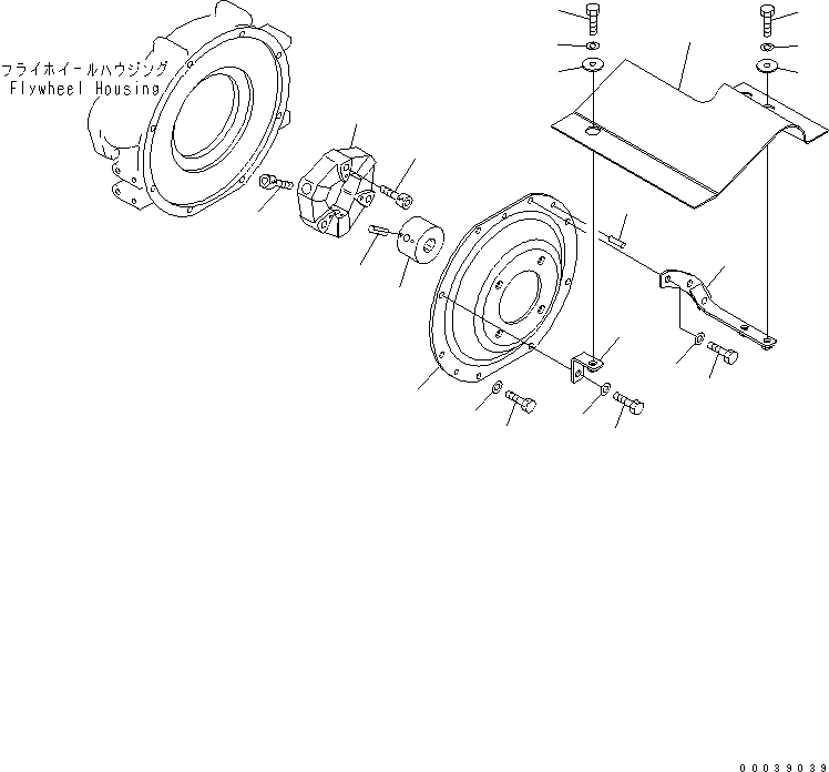 Кронштейн 22M-01-23321 KOMATSU