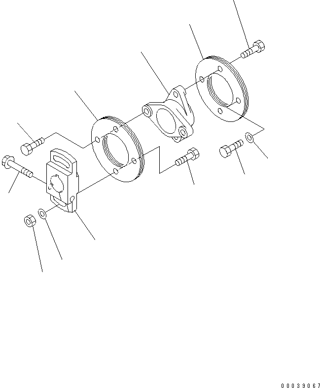 COUPLING,CROSS DK156609-6300 KOMATSU