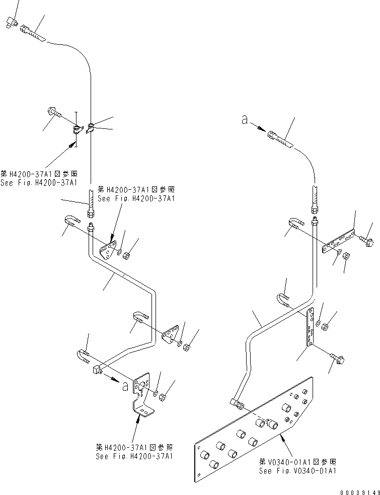 Шланг 07086-00414 KOMATSU