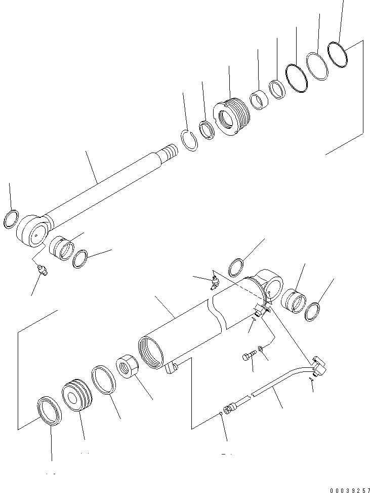 Трубка правая 707-86-47121 KOMATSU