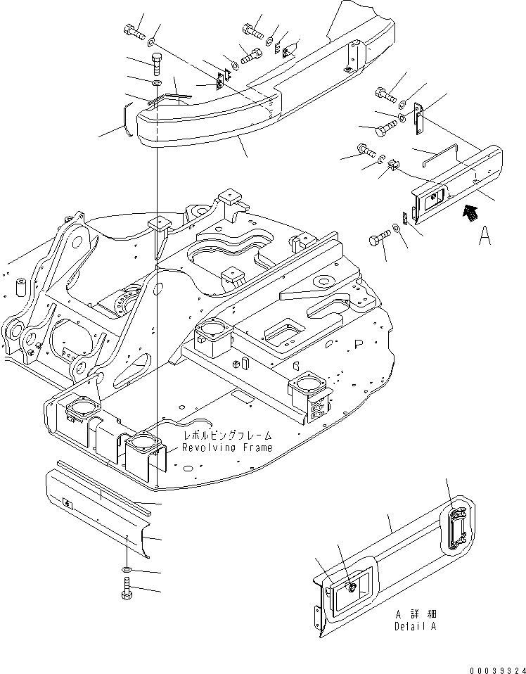 Крышка 22B-54-19212 KOMATSU