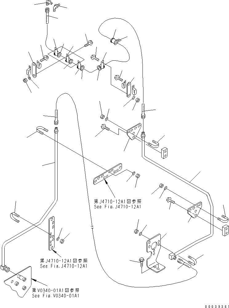 Шланг 07086-00334 KOMATSU