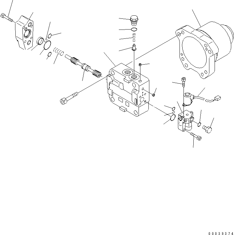Клапан в сборе, пилотный 708-7W-01070 KOMATSU